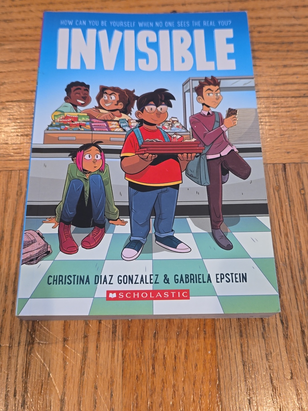 Scholastic Invisible Graphic Novel – Bright Blue Cover